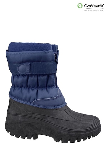 Cotswold Blue Chase Touch Fastening and Zip up Winter Boots (882485) | £55