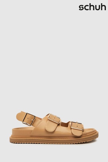 Schuh Natural Talbot Double Buckle Sandals (882601) | £40