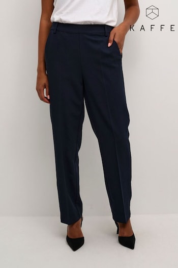 Kaffe Blue Sakura Elastic Waist Suit Trousers (882629) | £60