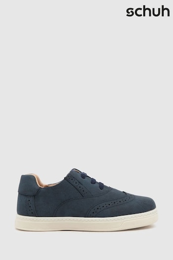 Schuh Junior Blue Latch Brogue Shoes (882666) | £28
