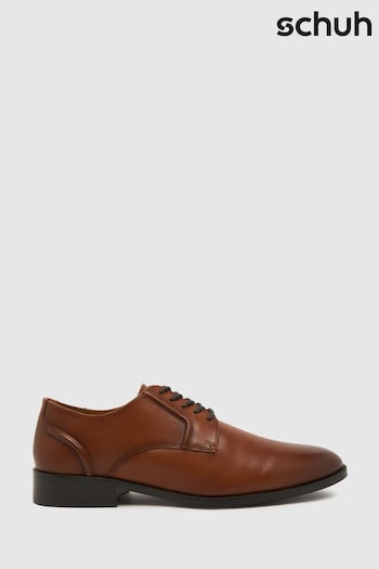Schuh Reilly Leather Lace-Up Brown Shoes 054-2283 (882827) | £55
