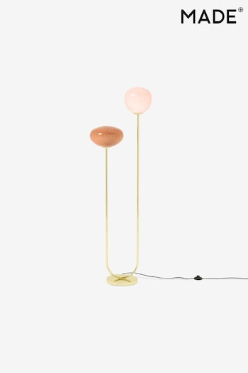 MADE.COM Pink Glass Adrianne Floor Lamp (882920) | £249