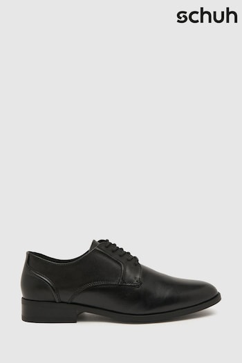 Schuh Reilly Leather Lace-Up Black Shoes 054-2283 (882965) | £55