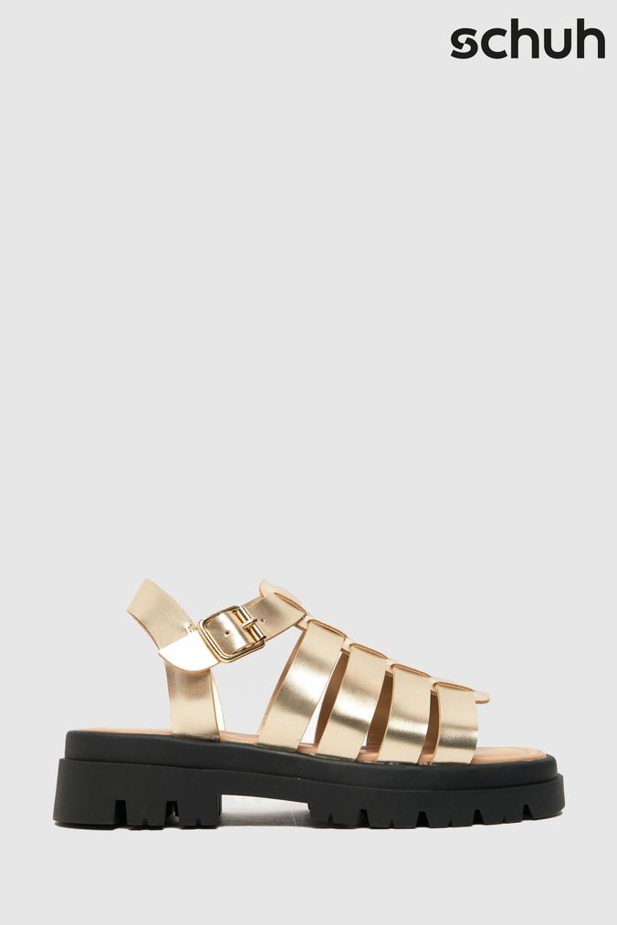 Schuh gold sandals deals