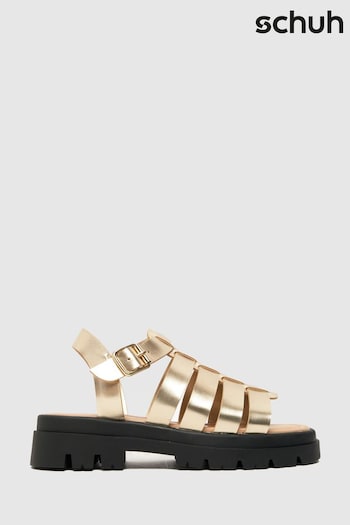 Schuh Gold Troy Gladiator Sandals (883021) | £40