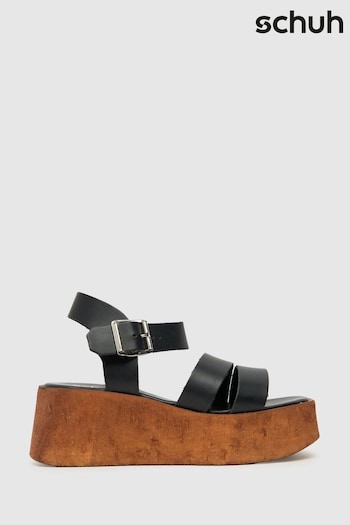 Schuh Viola Cork Black Shoes (883049) | £45
