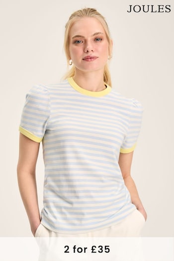 Joules Erin Blue Stripe Short Sleeve T-Shirt (883079) | £24.95