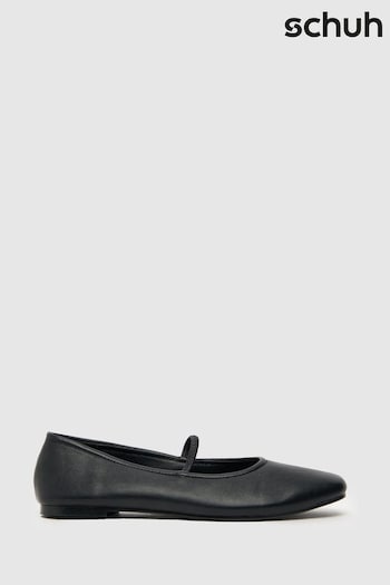 Schuh Louella Mary Jane Ballerina Black Shoes (883265) | £24