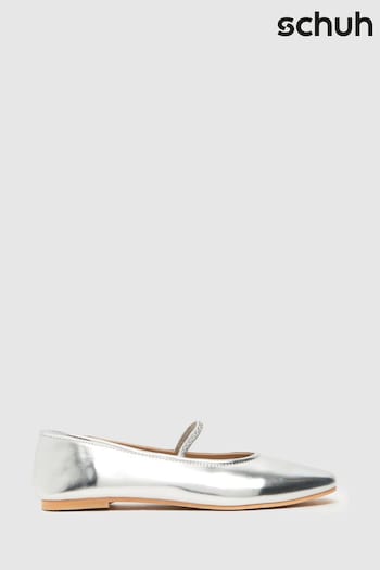 Schuh Silver Louella Mary Jane Ballerina KL52021 Shoes (883357) | £24
