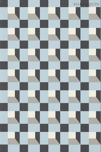 Harlequin Blue Blocks Wallpaper (883432) | £99