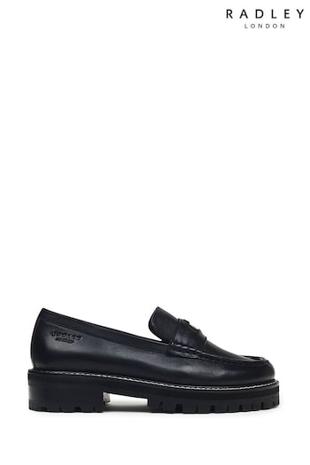 Radley London Thistle Grove Chunky Penny Black Loafers (883493) | £129