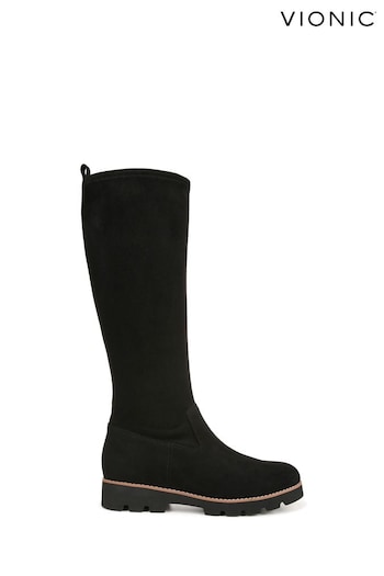 Vionic Ashburn Knee High Black Femme Boots (883513) | £190