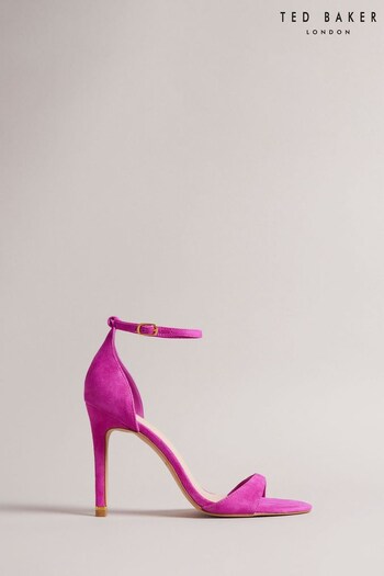 Ted Baker Helmias Pink Ankle Strap Suede Sandals (883529) | £115