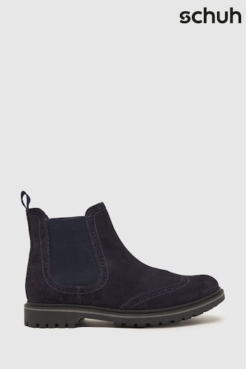 Schuh Blue Damian Brogue Boots (883599) | £70