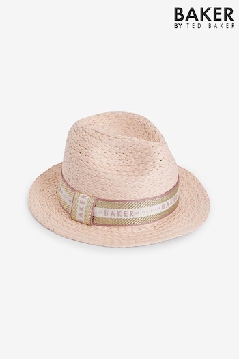 Baker by Ted Baker Back Pink Straw Hat (883826) | £24
