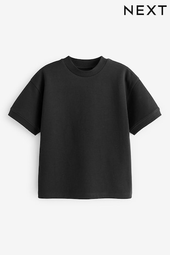 Black Relaxed Fit Heavyweight T-Shirt (3-16yrs) (883861) | £6 - £11
