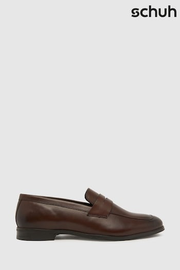 Schuh Rupert Slim Brown Loafers (883874) | £55