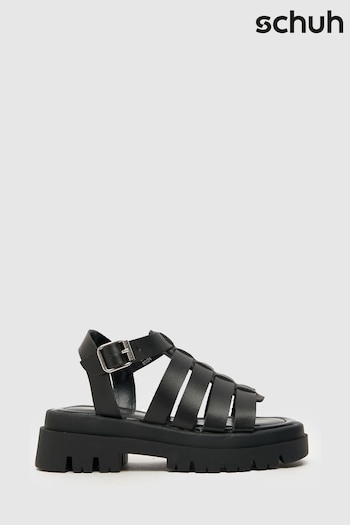 Schuh Junior Troy Gladiator Black Sandals (883912) | £38