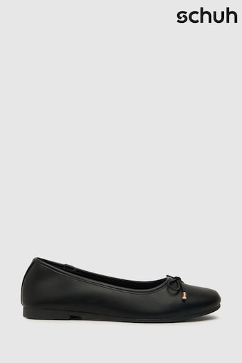 Schuh Leanne Black Ballerina Shoes (883925) | £20