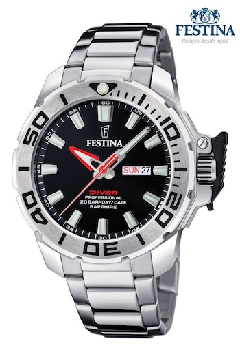 Festina Gents Silver Tone Diver Watch (883926) | £169