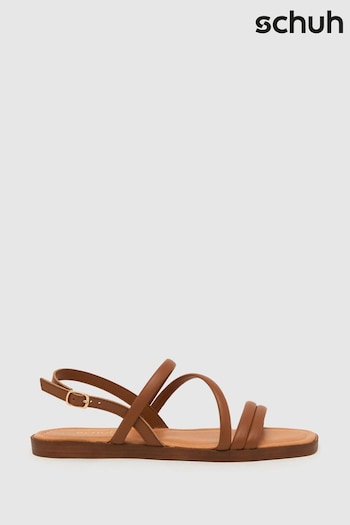 Schuh Tiffany Strappy Brown Sandals (884013) | £35