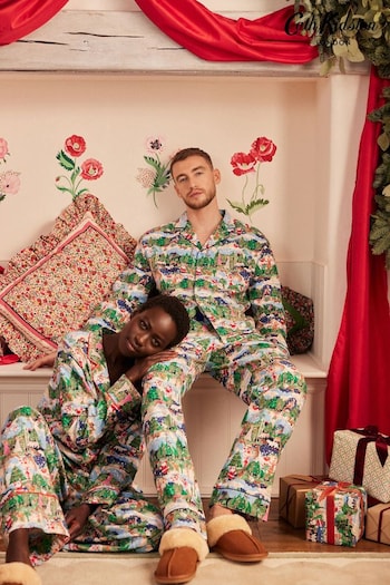 Cath Kidston Mens Family Christmas Green Button Through Pyjamas (884058) | £62