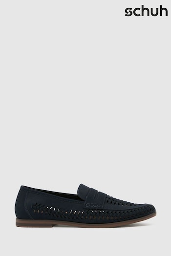 Schuh Blue Reem Woven Loafers (884115) | £38