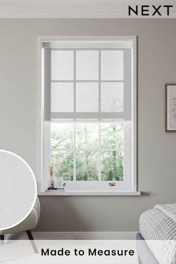 Linen Cream Bays Made to Measure Roller Blind (884146) | £61