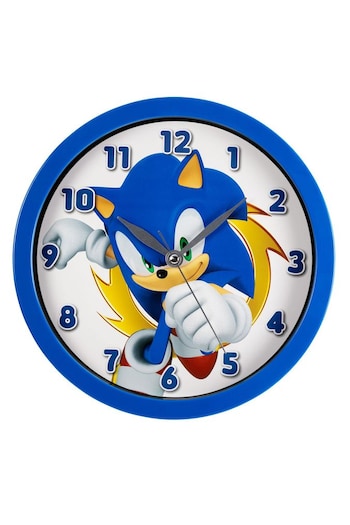 Peers Hardy Blue Sega Sonic The Hedgehog Wall Clock (884249) | £15