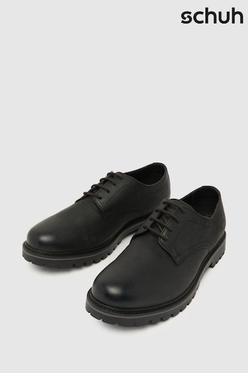 Schuh Paxon Leather Lace-Up Black Shoes (884255) | £60
