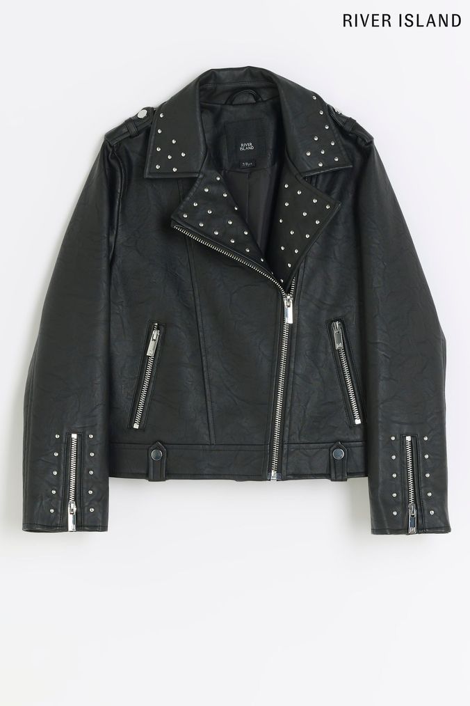 River island baby sale girl leather jacket