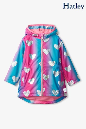 Hatley Pink Hearts Rain Jacket (884385) | £48