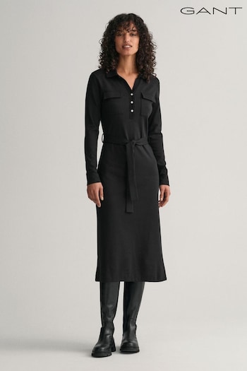 GANT Polo Jersey Black Dress (884399) | £140