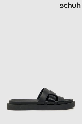 Schuh Timmy Croc Effect Footbed Sandals (884404) | £30