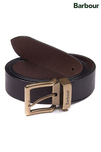 Barbour® Brown Leather Blakely Belt (884445) | £43