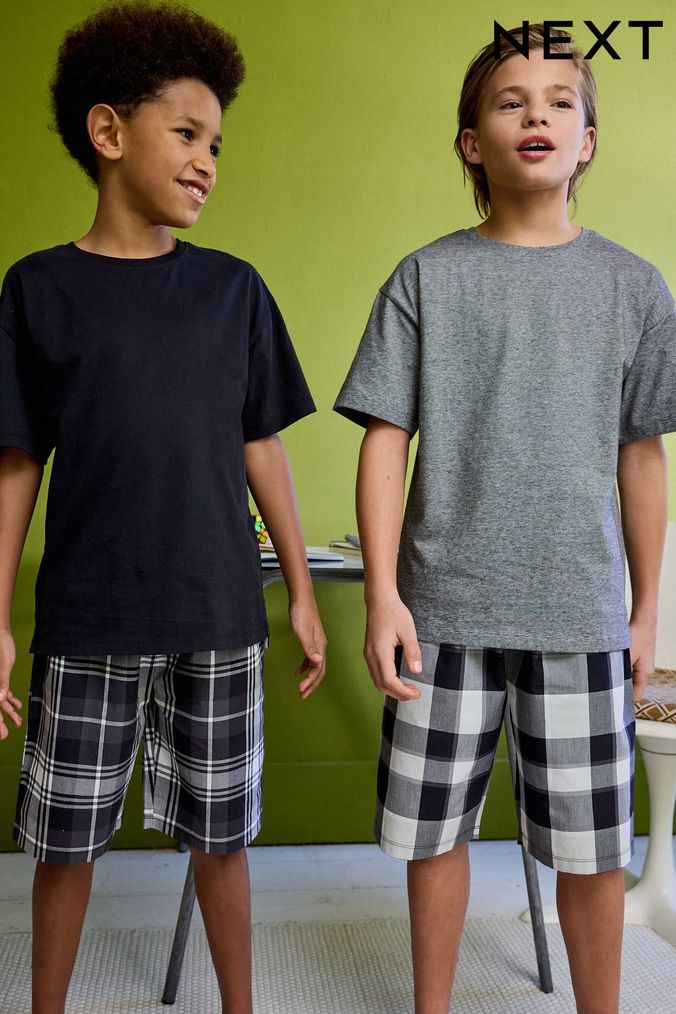 Boys short sleeve pajamas hot sale