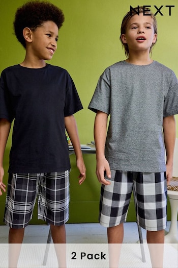 Monochrome 2 Pack Check Woven Bottoms (1.5-16yrs) (884784) | £22 - £29