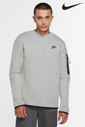 Nike Grey Tech Fleece Sweatshirt (884983) | £90