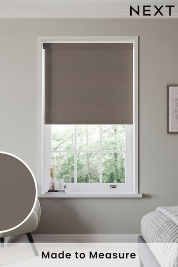 Chocolate Brown Solstice Made to Measure Blackout Roller Blind (885032) | £66