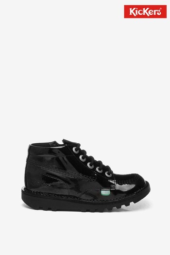 Kickers Junior Kick Hi Zip Leather Shoes (885069) | £60