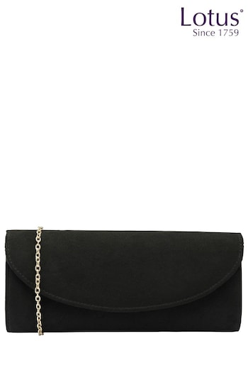 Lotus Black Clutch Bag with Chain (885101) | £50