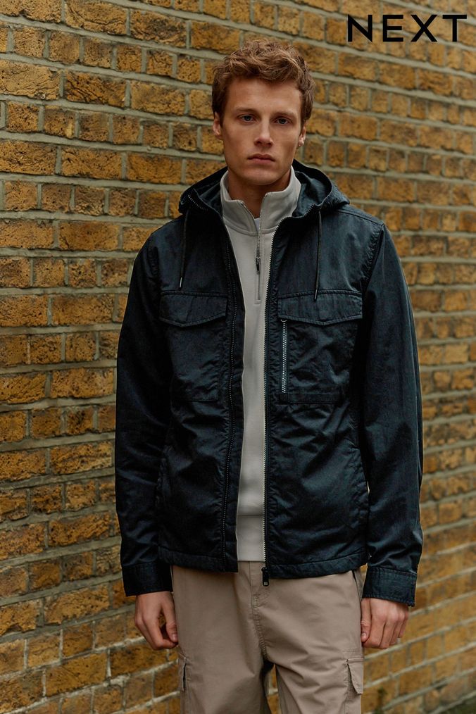 Mens hooded jackets uk store