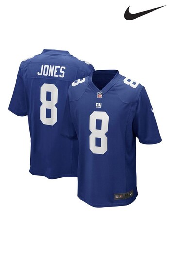 Nike Blue New York Giants Home Game Jersey - Daniel Jones (885714) | £60