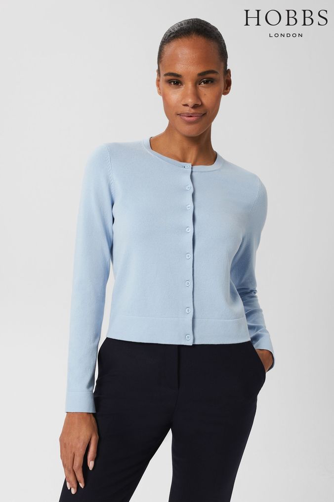 Hobbs marley cardigan azure blue hotsell