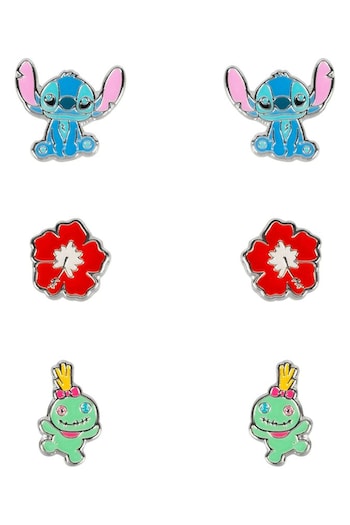Peers Hardy Disney Lilo And Stitch Trio Earrings Red Set (885793) | £20