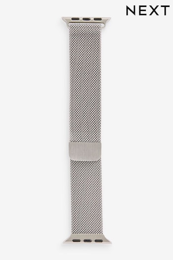 Silver Tone Mesh Watch Strap (885864) | £16