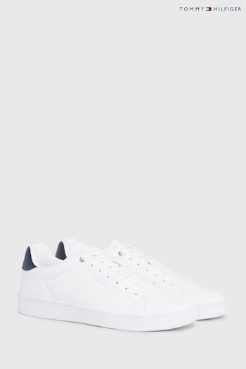 Tommy Hilfiger Court Leather White Sneakers (885868) | £100