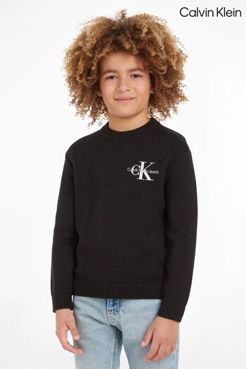 Calvin Klein Kids Monogram Black Sweatshirt (886061) | £75
