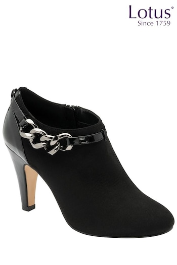 Lotus Black Heeled Shoe Boots (886065) | £65