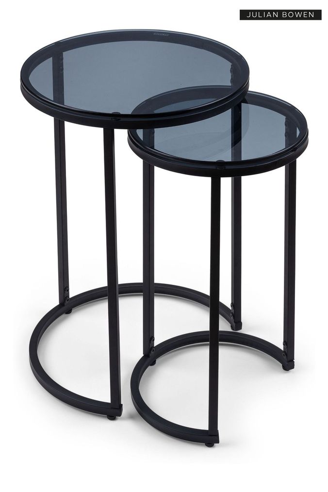Black nest of tables clearance next